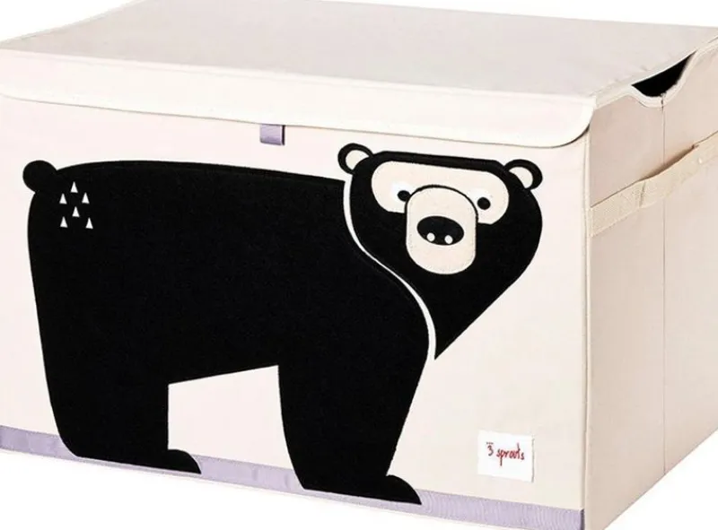 3 Sprouts Oso De La Caja De Juguetes - ^ Cajas De Juguetes Y Muebles De Almacenamiento