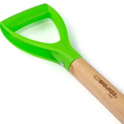 Bigjigs Toys Pala De Mango Corto Verde - ^ Juegos De Exterior Y Herramientas De Jardín