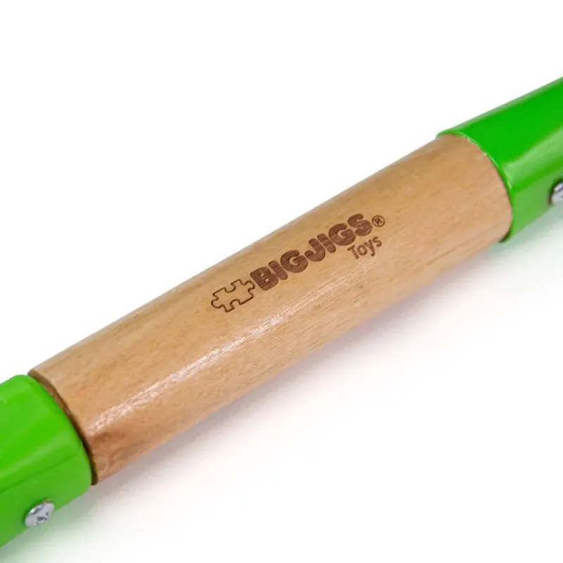 Bigjigs Toys Pala De Mango Corto Verde - ^ Juegos De Exterior Y Herramientas De Jardín