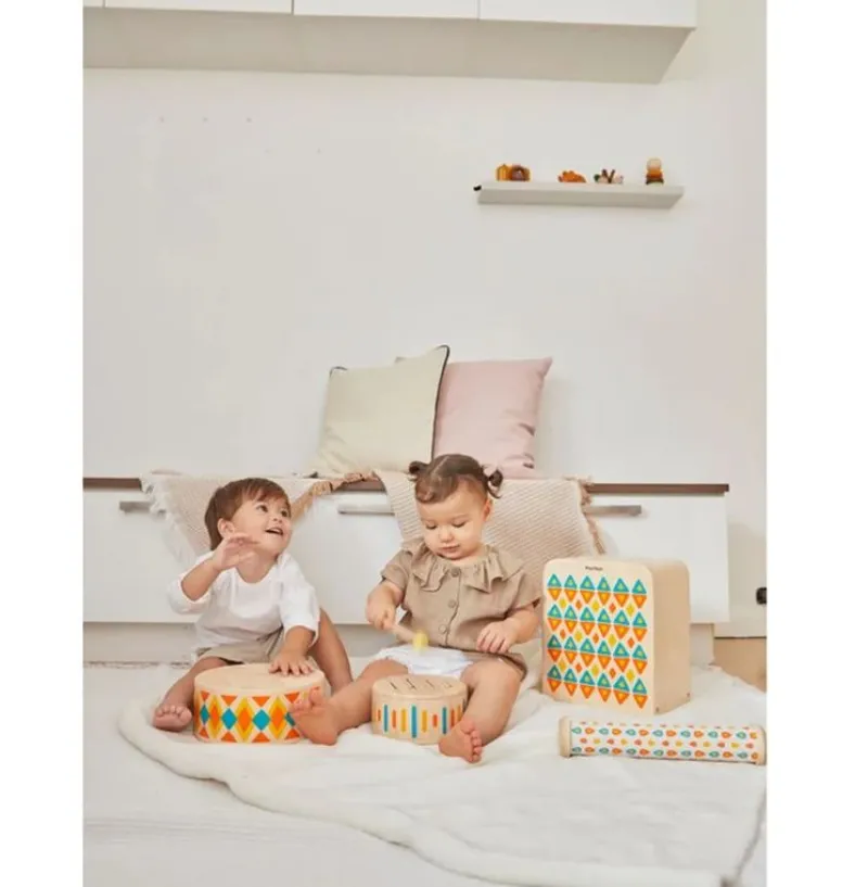 Plan Toys Palo De Lluvia Madera Y Tela - ^ Instrumentos Músicales