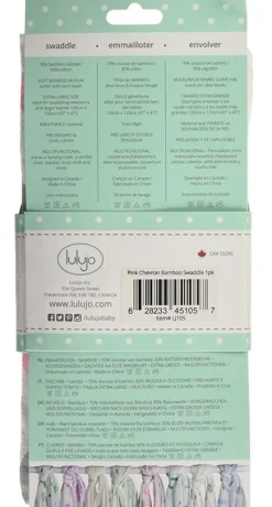 Lulujo Panal De Bambu - Rosa Chevron - ^ Mantas Y Pañales