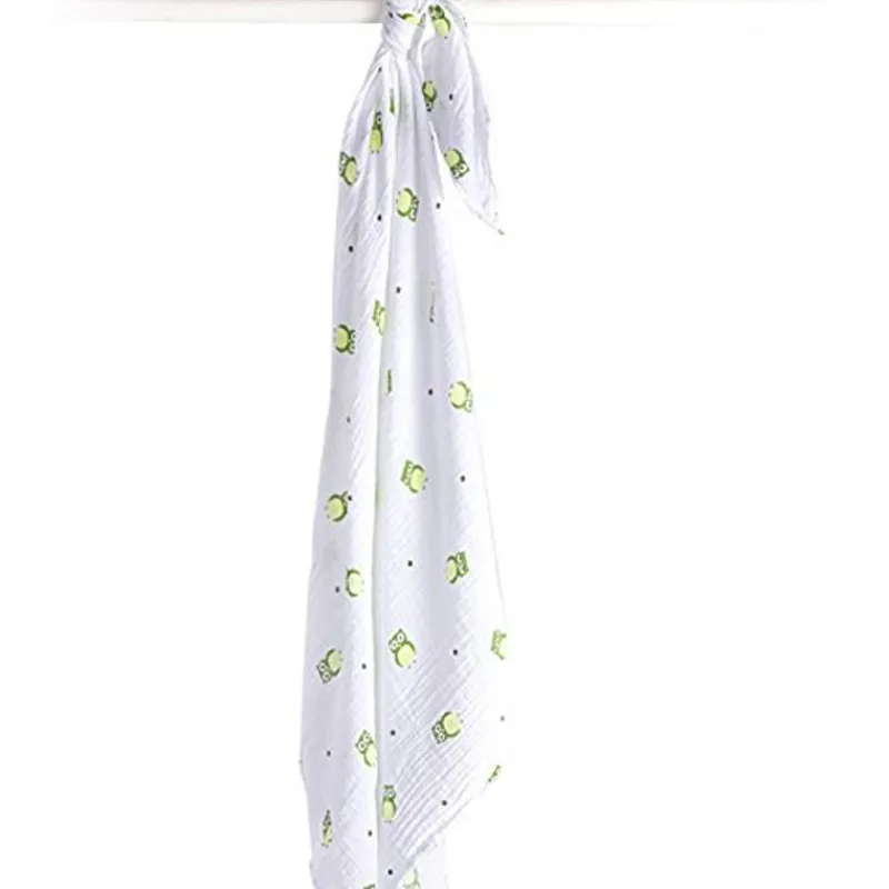 Lulujo Panal De Muselina - Chouette Verte - ^ Mantas Y Pañales
