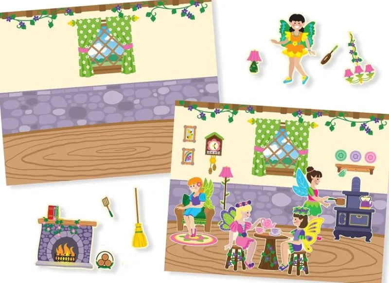 Melissa & Doug Pegatinas Reutilizables - Hadas - ^ Actividades Creativas De Ocio