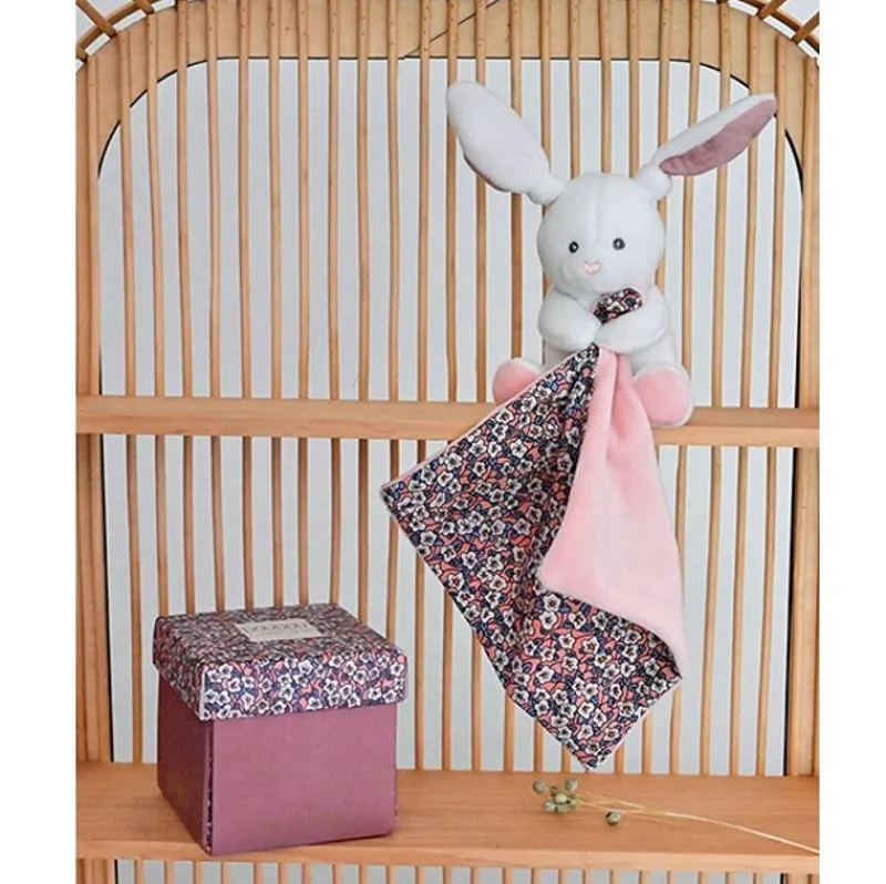 Doudou et Compagnie Peluche De Conejo Con Panuelo Rosa - ^ Doudous
