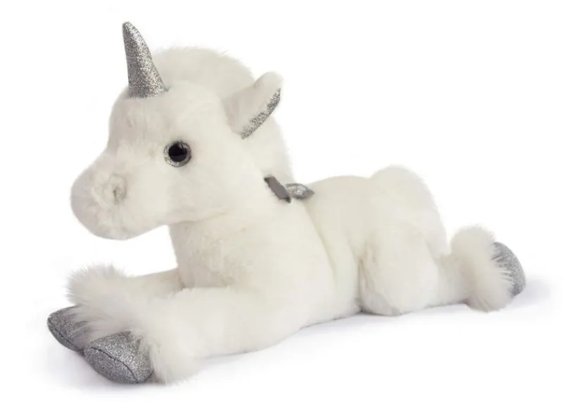 Histoire d'Ours Peluche Licorne Argent 35 Cm - ^ Peluches