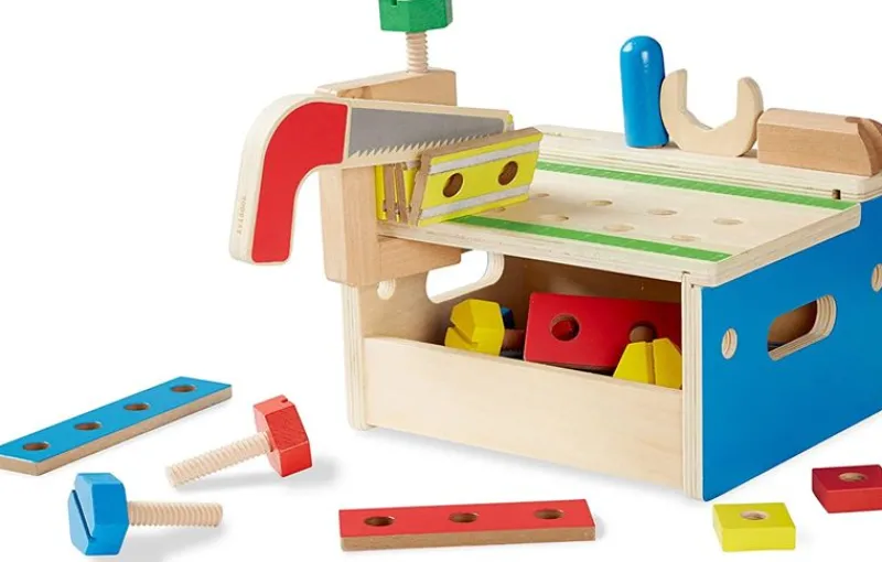 Melissa & Doug Pequeno Banco De Trabajo De Sobremesa - ^ Otros Juegos De Construcción