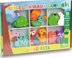 Vilac Perlas De Madera Animales Familiares - ^ Actividades Creativas De Ocio