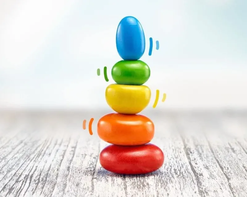 Selecta Piedras Que Se Tambalean - ^ Bloques Y Juguetes Apilables