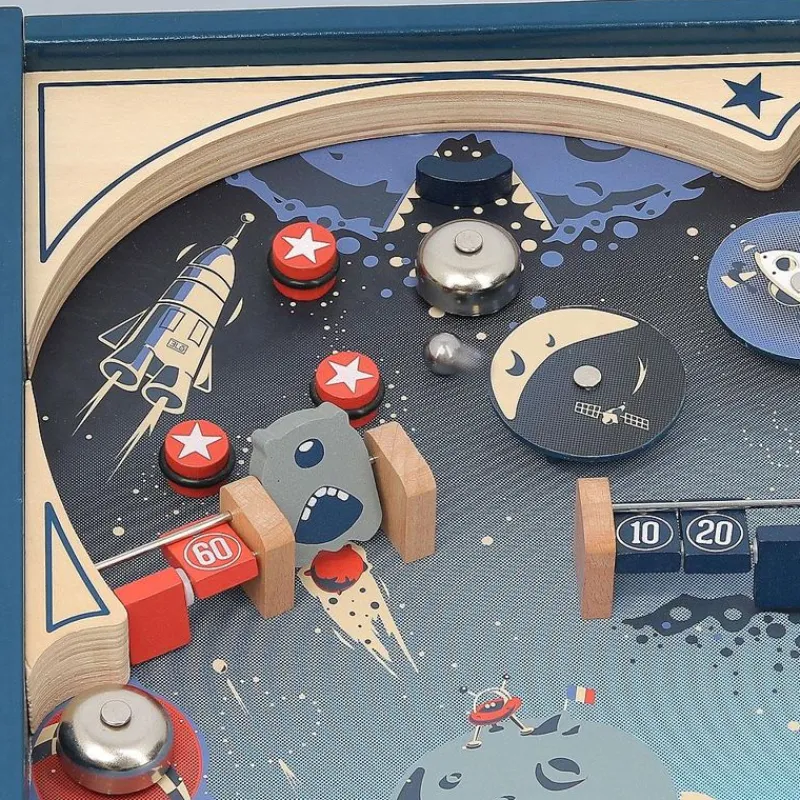 Vilac Pinball De Madera El Espacio - ^ Juegos De Habilidad