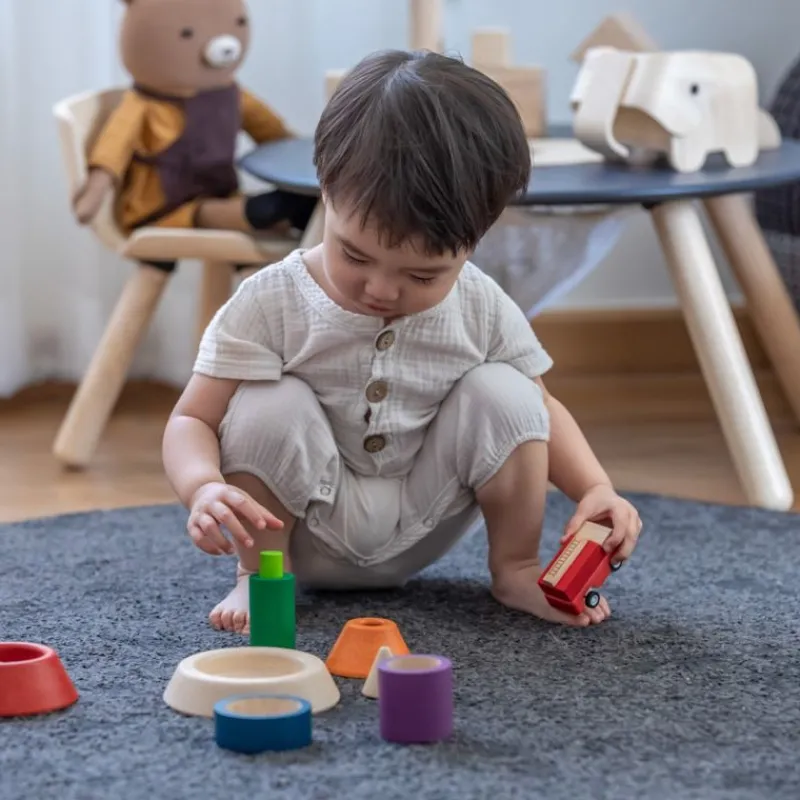 Plan Toys Piramide Apilada - ^ Bloques Y Juguetes Apilables