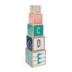 Janod Piramide De 5 Cubos Sophie La Jirafa - ^ Bloques Y Juguetes Apilables