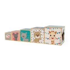 Janod Piramide De 5 Cubos Sophie La Jirafa - ^ Bloques Y Juguetes Apilables