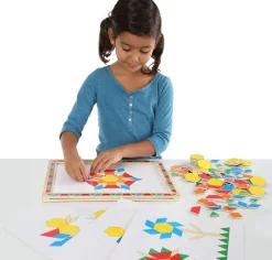 Melissa & Doug Pizarra Magnetica Y Kit De Patrones - ^ Imanes, Libros Magnéticos Y Juegos Magnéticos
