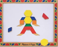 Melissa & Doug Pizarra Magnetica Y Kit De Patrones - ^ Imanes, Libros Magnéticos Y Juegos Magnéticos