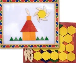 Melissa & Doug Pizarra Magnetica Y Kit De Patrones - ^ Imanes, Libros Magnéticos Y Juegos Magnéticos