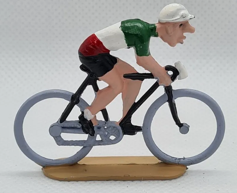 Fonderie Roger Pln Estatuilla De Ciclista Maillot De Campeon De Italia - ^ Ciclistas En Miniatura