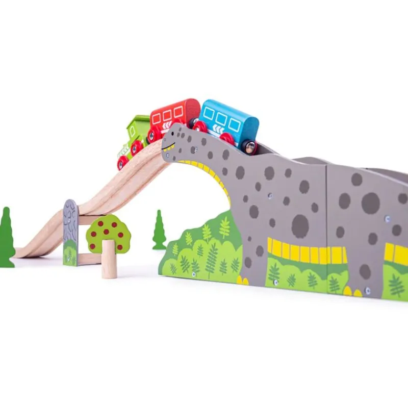 Bigjigs Toys Puente Brontosaurio - ^ Estaciones De Ferrocarril, Puentes Y Edificios De La Brio