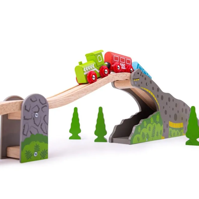 Bigjigs Toys Puente Brontosaurio - ^ Estaciones De Ferrocarril, Puentes Y Edificios De La Brio