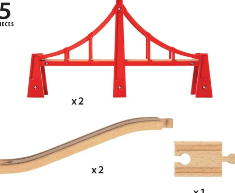 Brio Puente Colgante Doble - ^ Estaciones De Ferrocarril, Puentes Y Edificios De La Brio