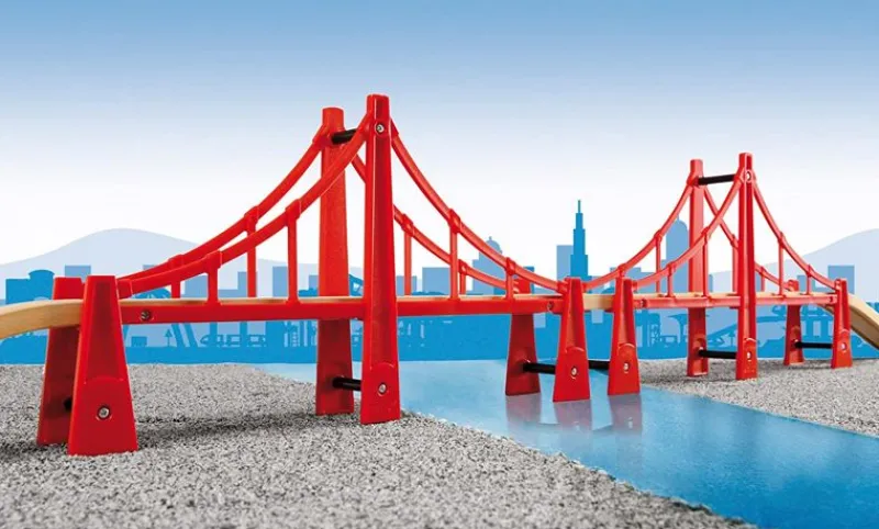 Brio Puente Colgante Doble - ^ Estaciones De Ferrocarril, Puentes Y Edificios De La Brio