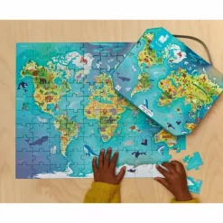 Janod Puzle Del Mundo 100 Piezas - ^ Puzzles De 100 A 200 Piezas