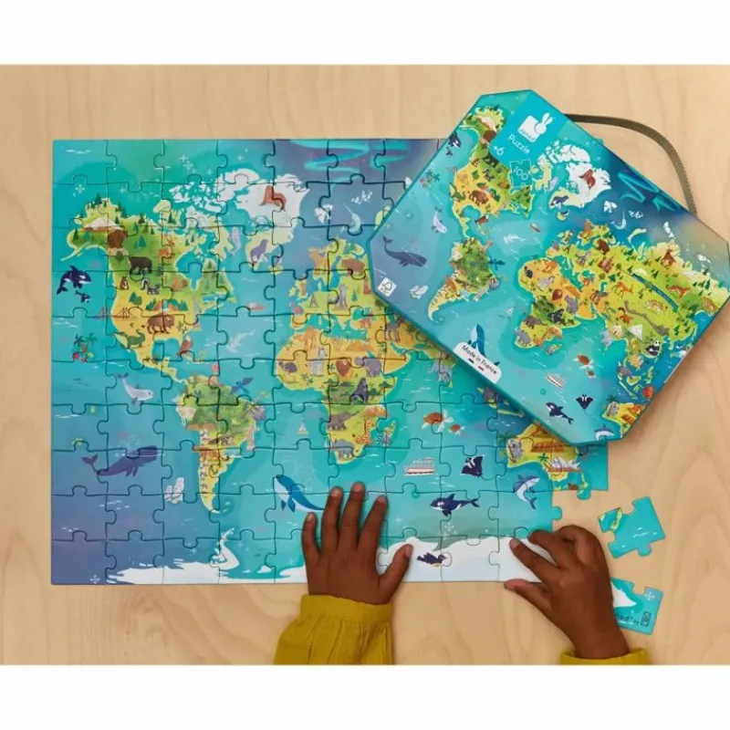 Janod Puzle Del Mundo 100 Piezas - ^ Puzzles De 100 A 200 Piezas