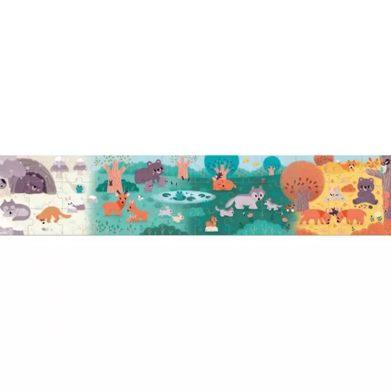 Janod Puzle Panoramico 4 Estaciones 36 Piezas - ^ Puzzles De 20 A 48 Piezas