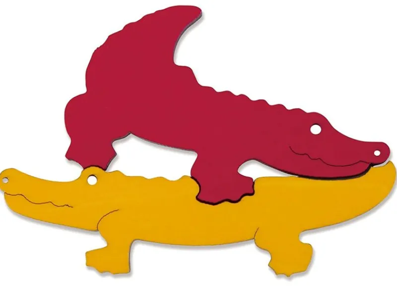 Hape Toys Puzzle - Cocodrilos - ^ Rompecabezas De 12 Piezas