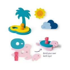 Quut Puzzle De Baño En 3D La Isla Del Tesoro - ^ Juguetes Para El Baño