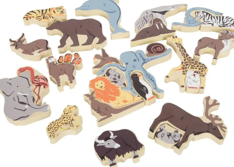 Small foot company Puzzle De Letras Y Animales - ^ Aprender Divirtiéndose