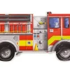 Melissa & Doug Puzzle Del Camion De Bomberos Gigante - ^ Puzzles De 20 A 48 Piezas