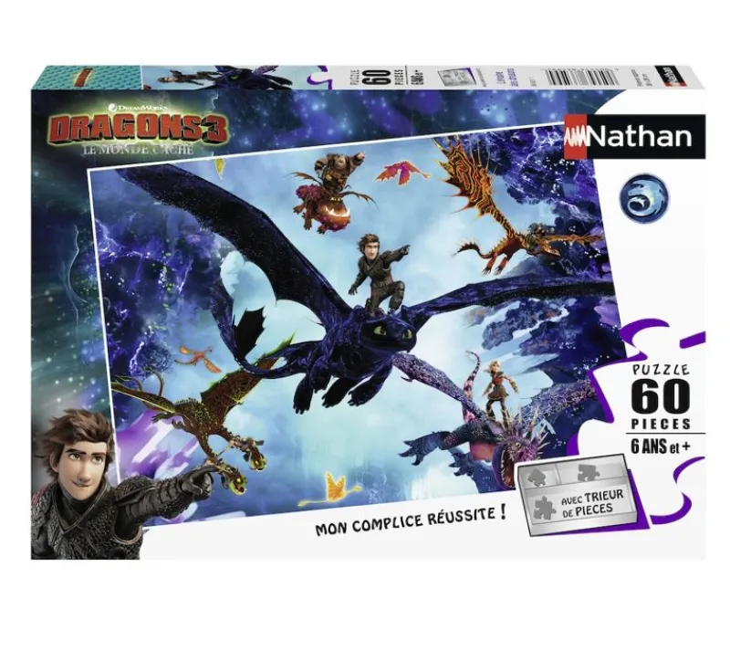 Nathan Puzzle Del Equipo Dragon 60 Piezas - ^ Puzzles De 50 A 80 Piezas
