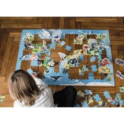 Janod Puzzle Educativo De 200 Piezas Animales En Via De Extincion - ^ Puzzles De 100 A 200 Piezas