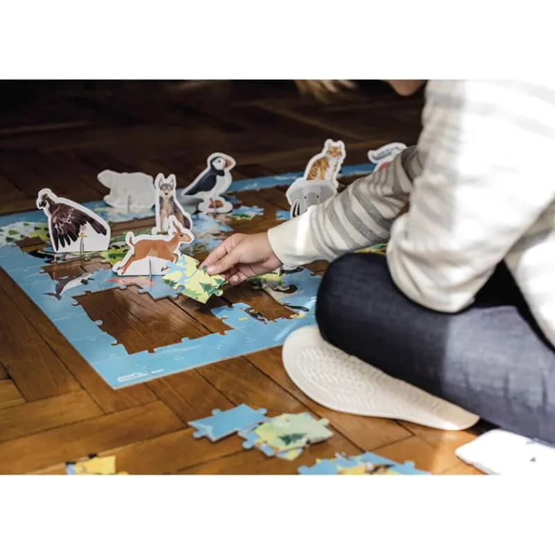 Janod Puzzle Educativo De 200 Piezas Animales En Via De Extincion - ^ Puzzles De 100 A 200 Piezas