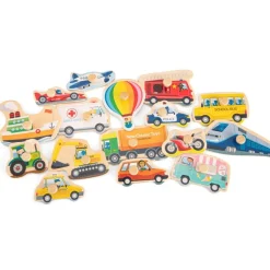 New Classic Toys Puzzle Grande Vehiculos 16 Piezas - ^ Puzzles Para Niños