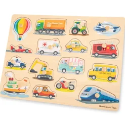 New Classic Toys Puzzle Grande Vehiculos 16 Piezas - ^ Puzzles Para Niños
