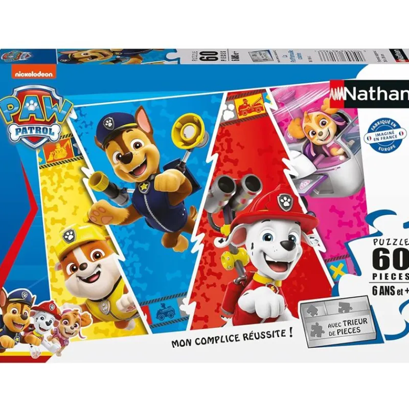Nathan Puzzle La Colorida Paw Patrol 60 Piezas - ^ Puzzles De 50 A 80 Piezas
