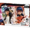 Nathan Puzzle Marinette Vs Lady Bug 45 Piezas - ^ Puzzles De 20 A 48 Piezas