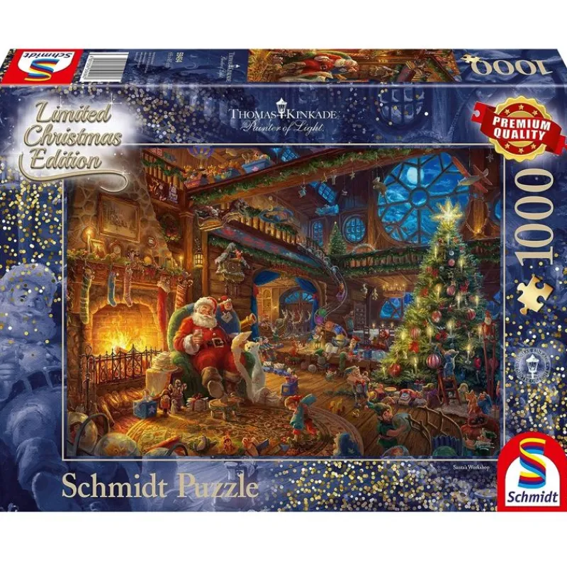 Schmidt Spiele Puzzle Papa Noel Y Sus Duendes 1000 Pzs - ^ Puzzles De 250 Piezas Y Más