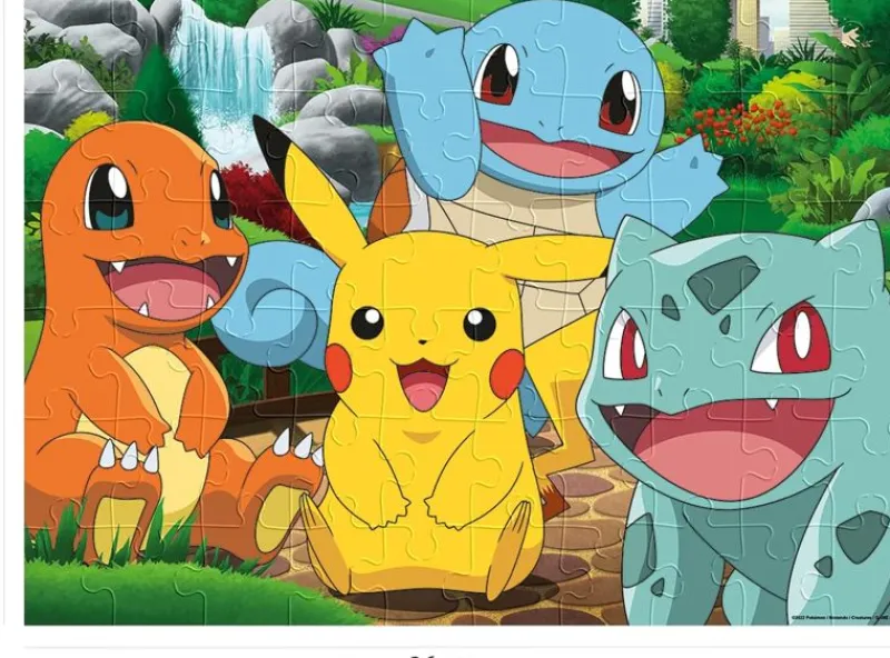 Nathan Puzzle Pokemon En El Parque 60 Piezas - ^ Puzzles De 50 A 80 Piezas