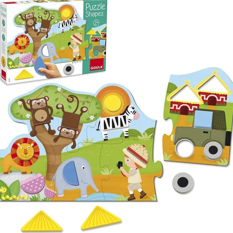 Goula Puzzle Shapes Safari - ^ Rompecabezas De 12 Piezas