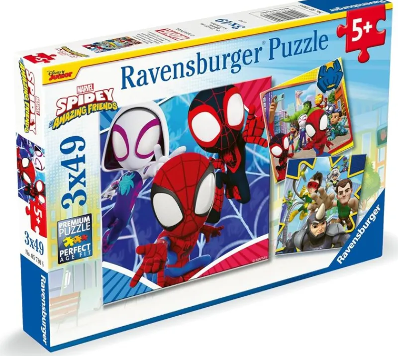 Ravensburger Puzzle Spidey 3X49 Pcs - ^ Puzzles De 20 A 48 Piezas