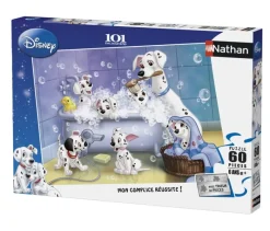 Nathan Puzzle Todo En El Baño 101 Dalmatas 60 Piezas - ^ Puzzles De 50 A 80 Piezas