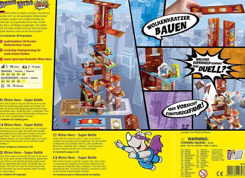 Haba Rhino Hero - Super Battle - ^ Juegos De Habilidad