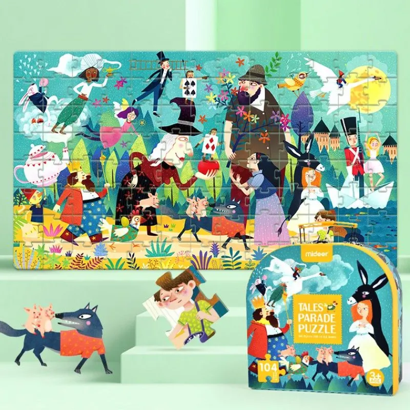 Mideer Rompecabezas Cuentos Infantiles 104 Piezas - ^ Puzzles De 100 A 200 Piezas
