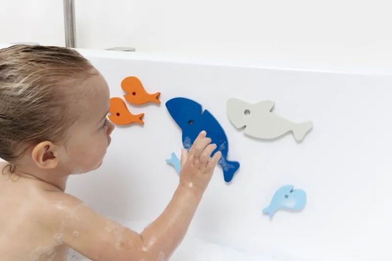 Quut Rompecabezas De Baño - Tiburones - ^ Juguetes Para El Baño
