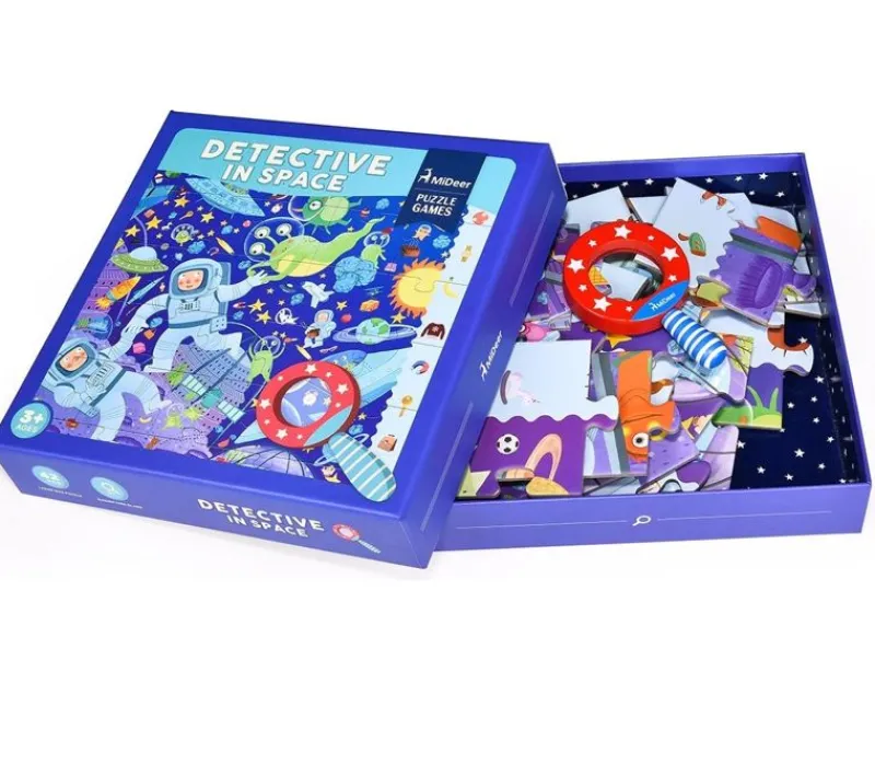 Mideer Rompecabezas Del Detective Del Espacio - ^ Puzzles De 20 A 48 Piezas