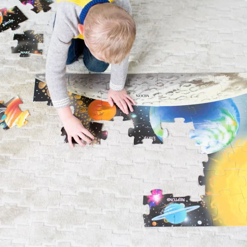 Melissa & Doug Rompecabezas Gigante Del Sistema Solar - ^ Puzzles De 20 A 48 Piezas
