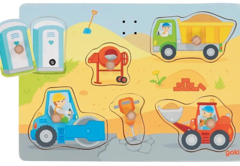 Goki Rompecabezas Sonoro En La Obra - ^ Puzzles Para Niños