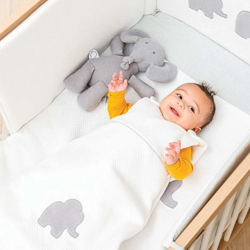 Nattou Saco De Dormir 70 Cm Jacquard Blanco - ^ Mantas Y Pañales